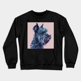 Kerry Blue Terrier in 70's Crewneck Sweatshirt